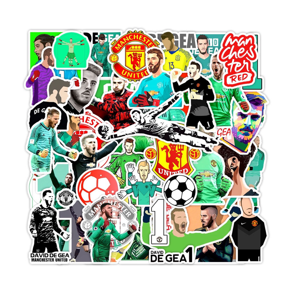 Sticker Chủ Đề David de Gea | Sticker Dán Nón Bảo Hiểm , Điện Thoại