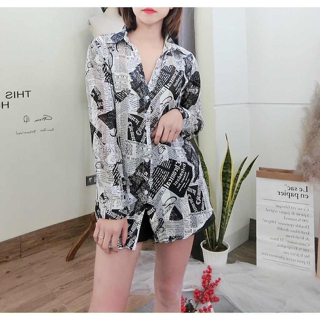 [Mã WASTUP giảm 10% tối đa 30K đơn 99K] Sơ Mi Lụa Họa Tiết Loang Báo | BigBuy360 - bigbuy360.vn