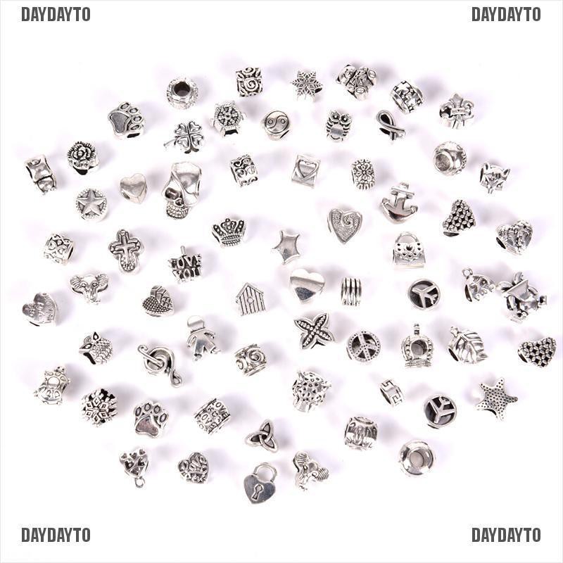 Set 60 Hạt Xỏ Lỗ Bali Phong Cách Cổ Điển Dùng Làm Trang Sức DIY