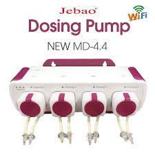 Máy bơm vi lượng Doser MD 4.4 wifi Jebao dùng cho bể cá cảnh, tự động châm chất tiện lợi chính xác.