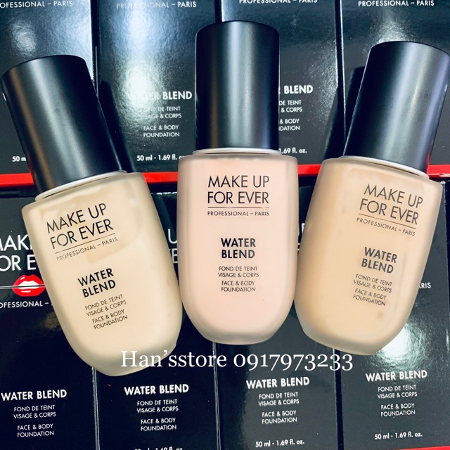 [HÀNG CHÍNH HÃNG] Kem Nền Water Blend Make Up For Ever Foundation 50ml