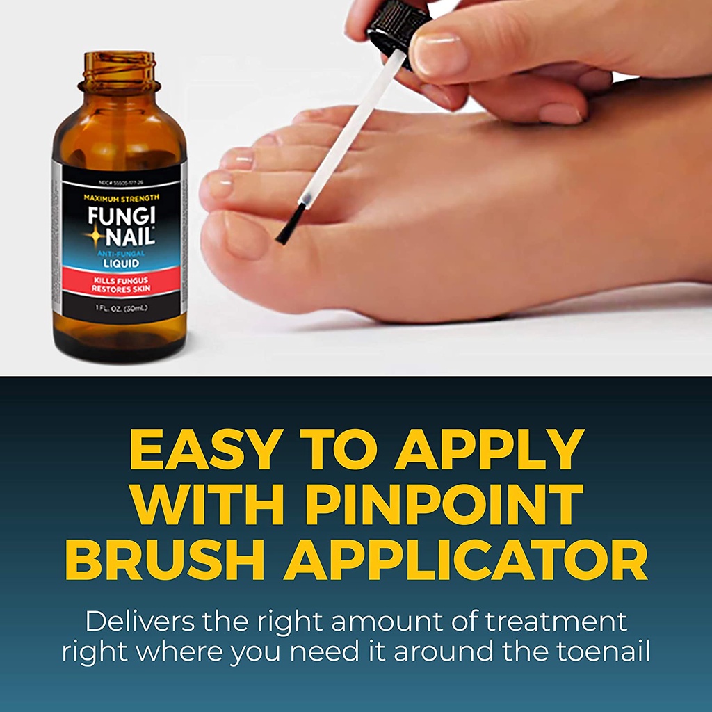 Fungi Nail 1oz Solution, With Brush dung dịch nấm móng tay chân