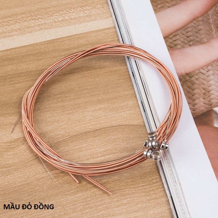 Bộ 6 dây đàn ghita Aucoustic lõi thép bọc đồng giá rẻ