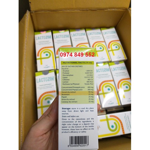 Lactozim -Men tiêu hóa hỗ trợ tiêu hóa bé khỏe mạnh