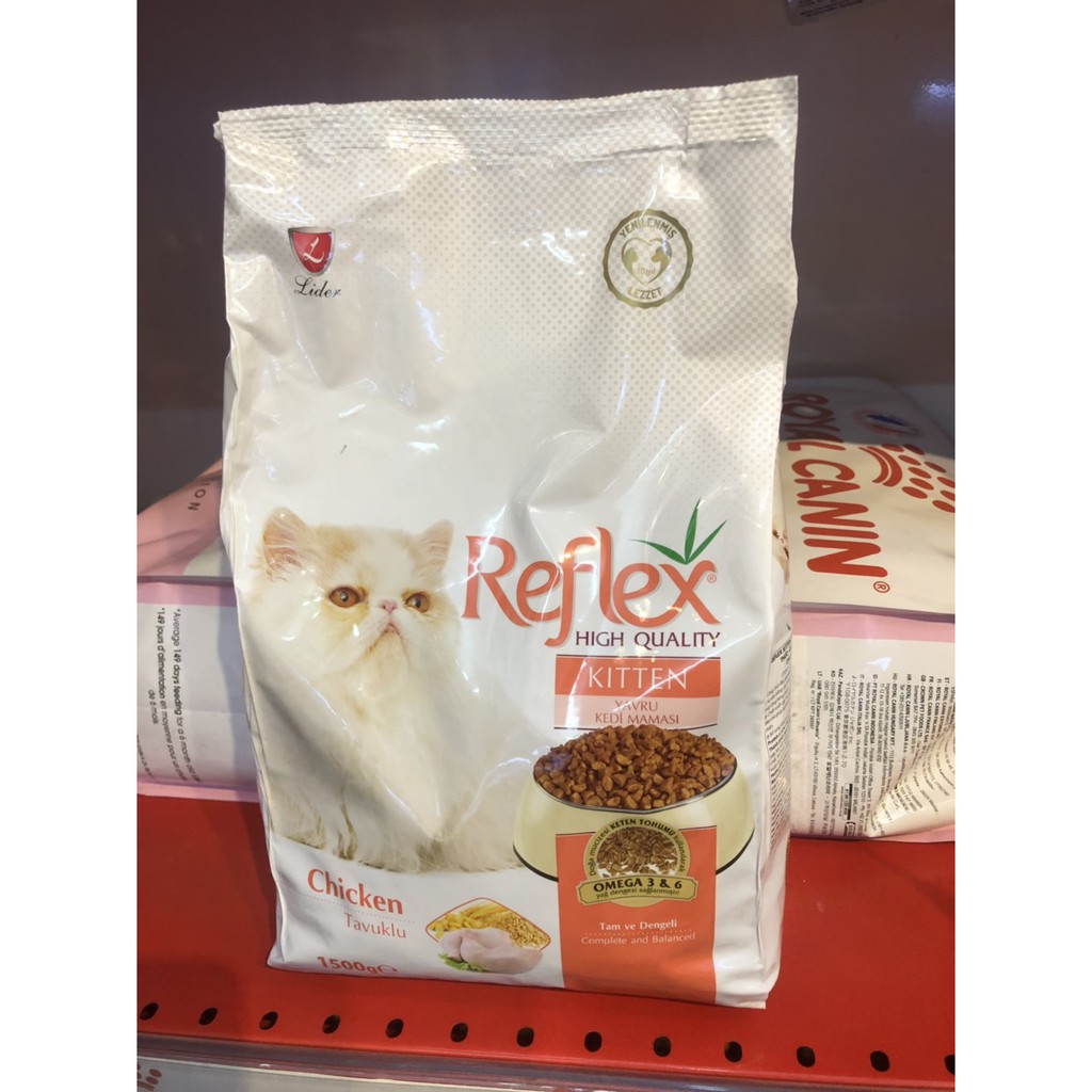 Thức Ăn Cho Mèo Con Hạt Khô Cao Cấp Reflex Kitten Food Chicken Gói 1,5kg