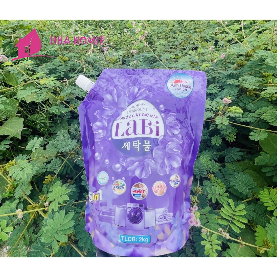 Nước Giặt Túi Labi Ánh Dương 2kg Loại Sạch Vết Bẩn Tốt Hơn 2 Lần, Lưu Hương Thơm Ngát