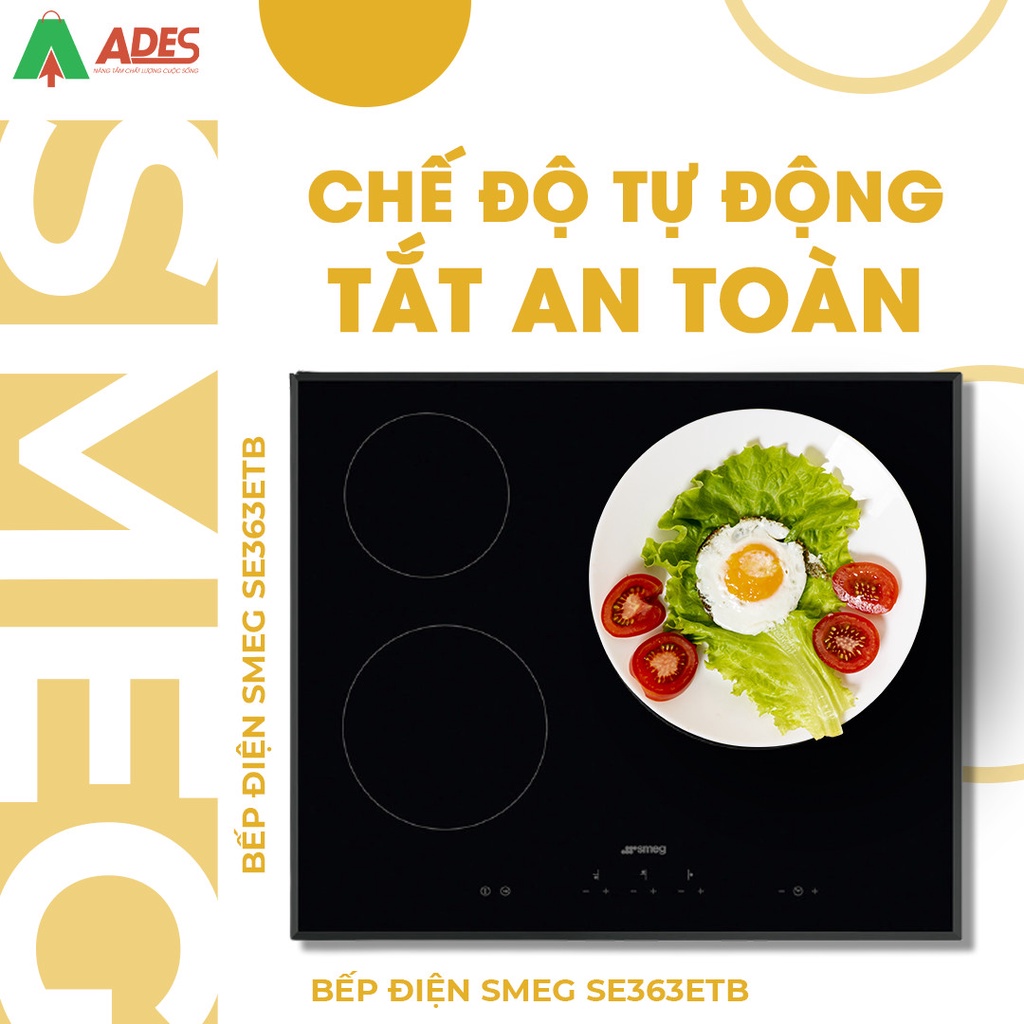 Bếp Điện Smeg SE363ETB - Bảo Hành Chính Hãng