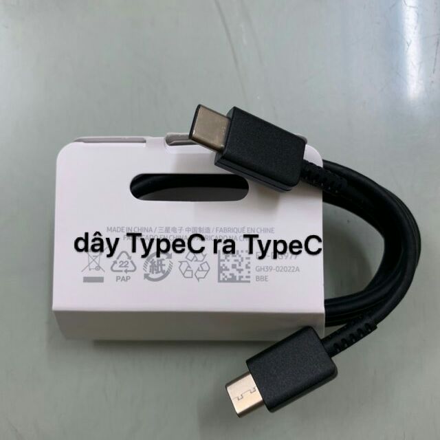 Dây sạc 2 đầu type C ra type C cho máy note 10, a70..