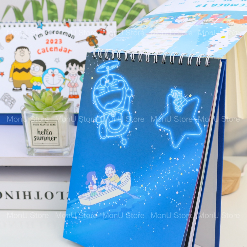 Lịch để bàn 2023 DORAEMON DOREMON dễ thương cute MON0368 TooYoo