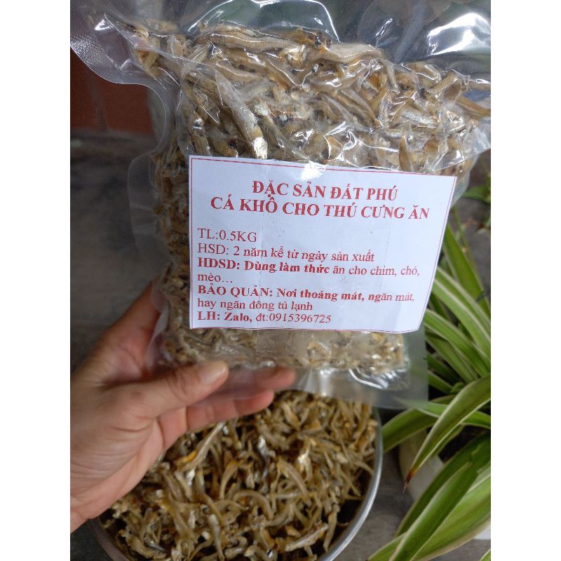 0.5KG CÁ  CHO THÚ CƯNG, CHIM, MÈO ĂN