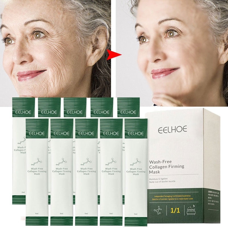 Set 20 Mặt Nạ Ngủ Bổ Sung Collagen Chống Lão Hóa Dưỡng Ẩm Làm Săn Chắc Da