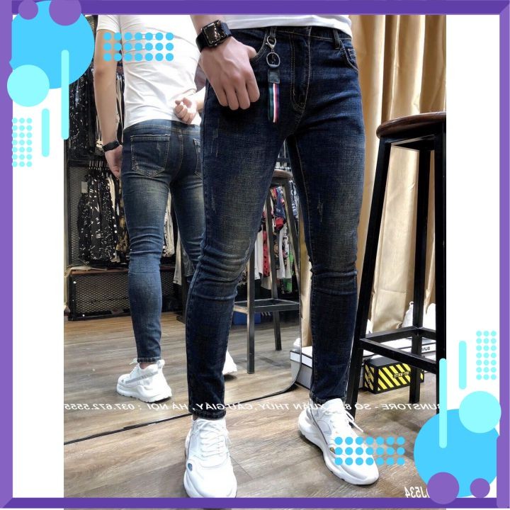 Quần Jean Nam Chất Co Giãn, Không Bai Màu, Dáng Ôm Body, Hit Hót (ảnh kèm video)Thời Trang Phong Cách tp_shop_ 87 ms1023 | BigBuy360 - bigbuy360.vn