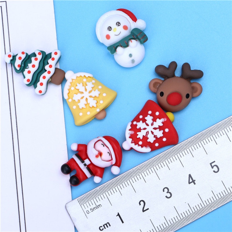 Set 10 phụ kiện trang trí tóc phong cách Giáng sinh xinh xắn