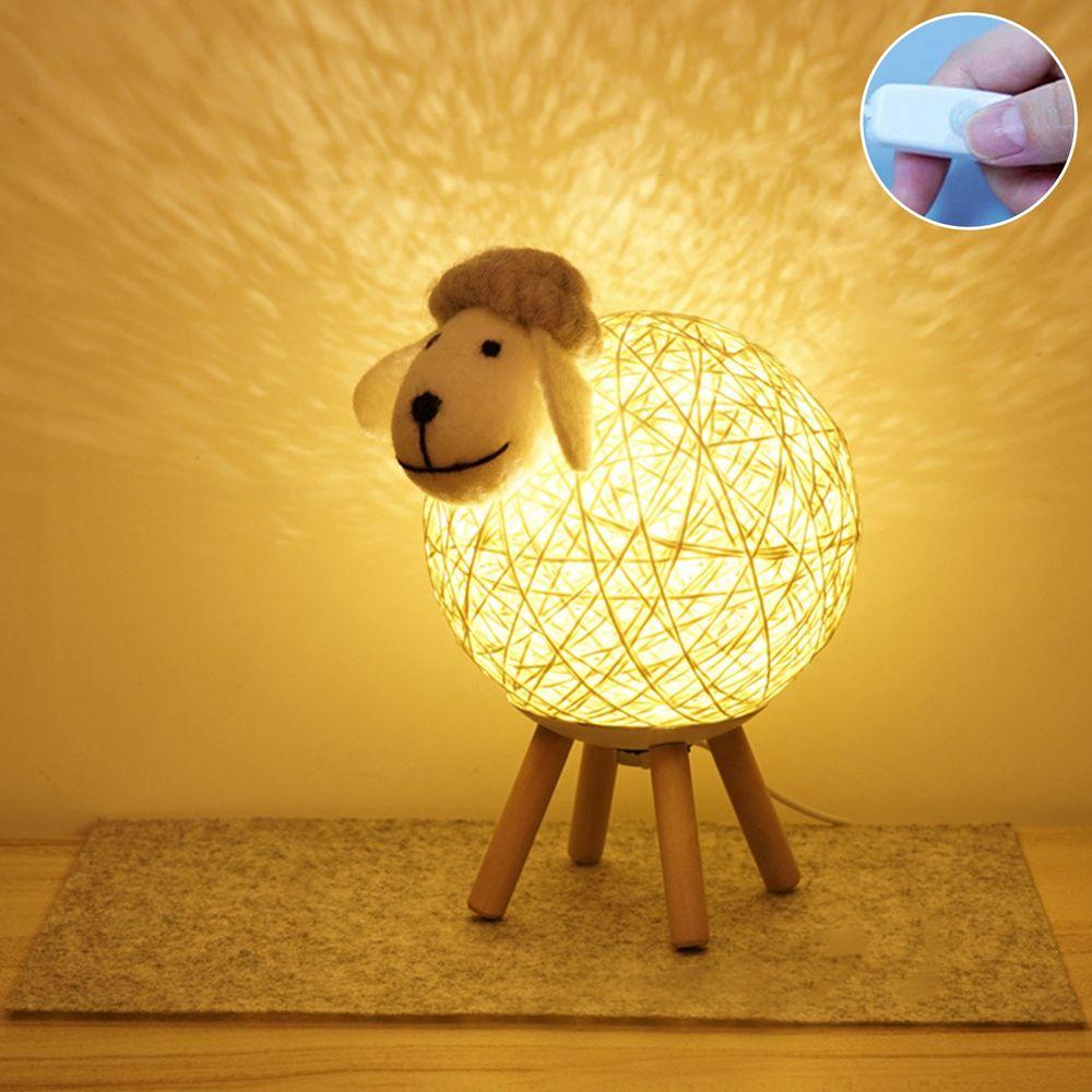 YIYU Chụp Đèn Ngủ Hình Cừu Đan Tay Dễ Thương Cho Người Lớn Và Trẻ Em 1 Tuổi