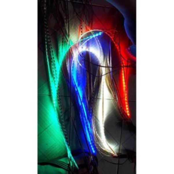 Dây Led 1 Màu( như trắng ,  đỏ, xanh, vàng) 50cm + Dây 7 Màu