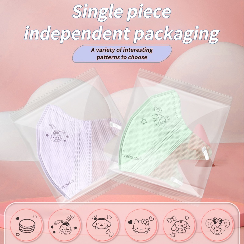 Bộ 10 Khẩu Trang Y Tế Dùng Một Lần 3 Lớp In Họa Tiết Hello Kitty