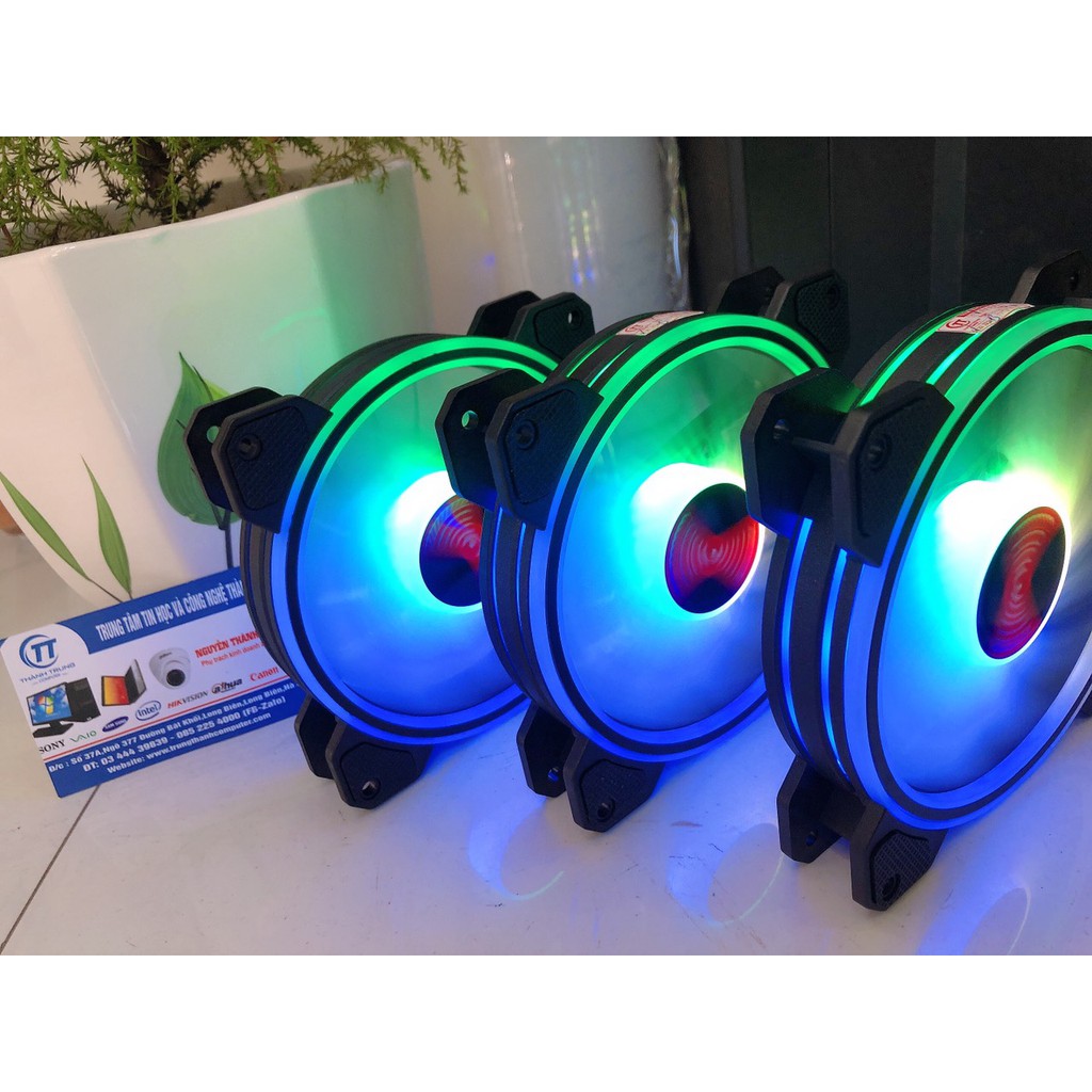 Quạt Tản Nhiệt, Fan Led M1 RGB Coolmoon - Đồng Bộ Hub Coolmoon (Dùng qua Hub chuyển đổi nguồn)