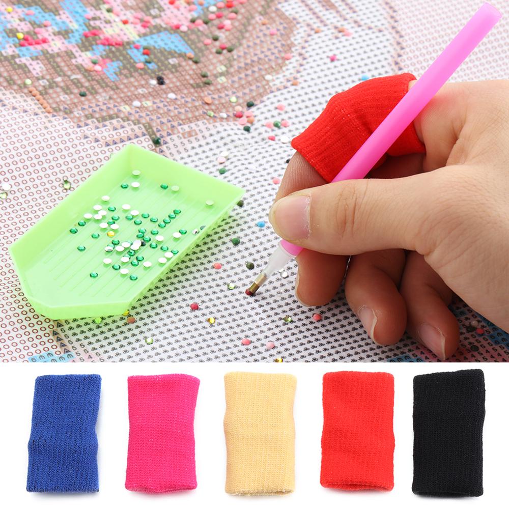 Vỏ Bọc Bảo Vệ Ngón Tay Thêu Tranh Chữ Thập Nghệ Thuật Giảm Đau