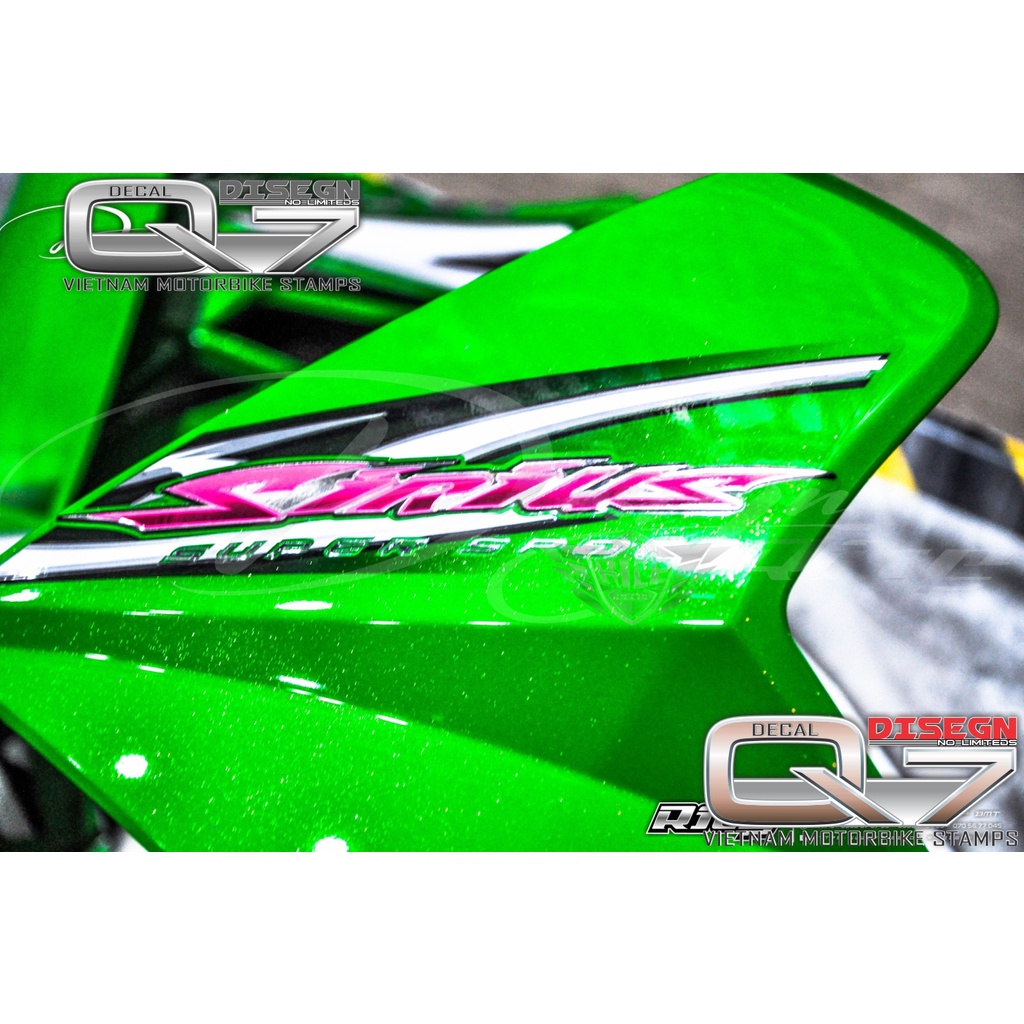 Tem Rời Sirius 110 Xanh Đen