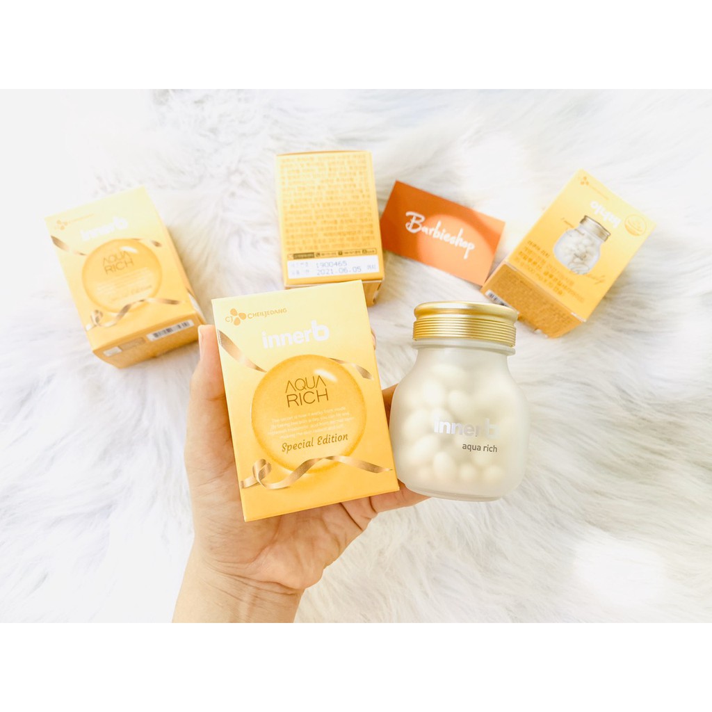 Viên uống cấp nước Aqua rich innerb 56 viên và 70 viên