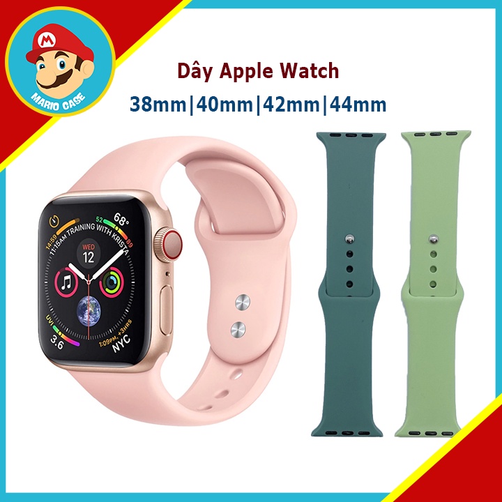 Dây đeo Apple Watch silicon chất liệu cao su nhiều màu Cho Apple Watch Series SE/6/5/4/3/2/1 38mm|40mm|42mm|44mm - MARIO
