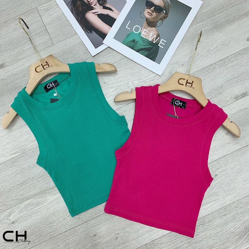 Áo ba lỗ tăm viền ôm body