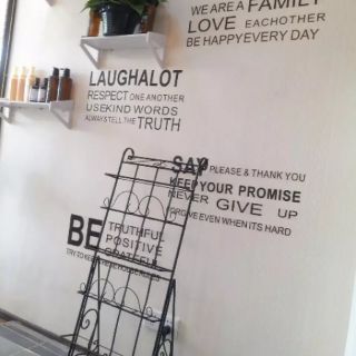 Decal dán tường bài thơ tiếng anh