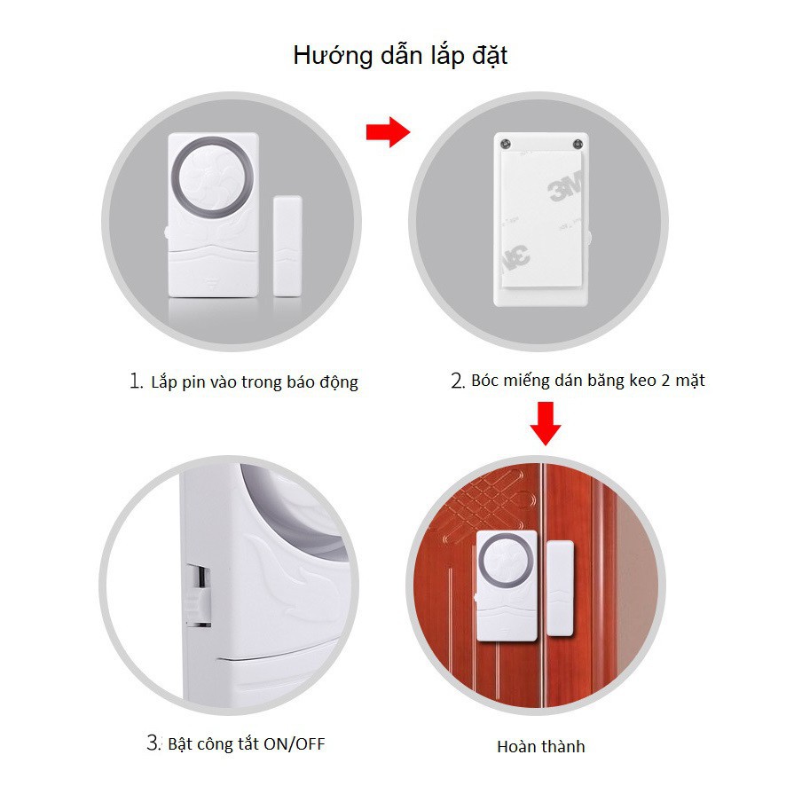 Báo Động Cửa Mở Siêu Mini SF19R ( CÒI HÚ SIÊU TO )