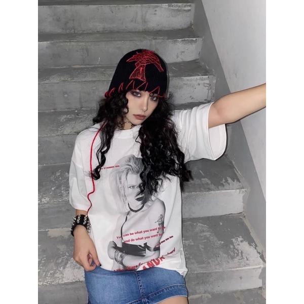 Áo thun unisex thời trang Treminal phong cách cá tính màu trắng - A029