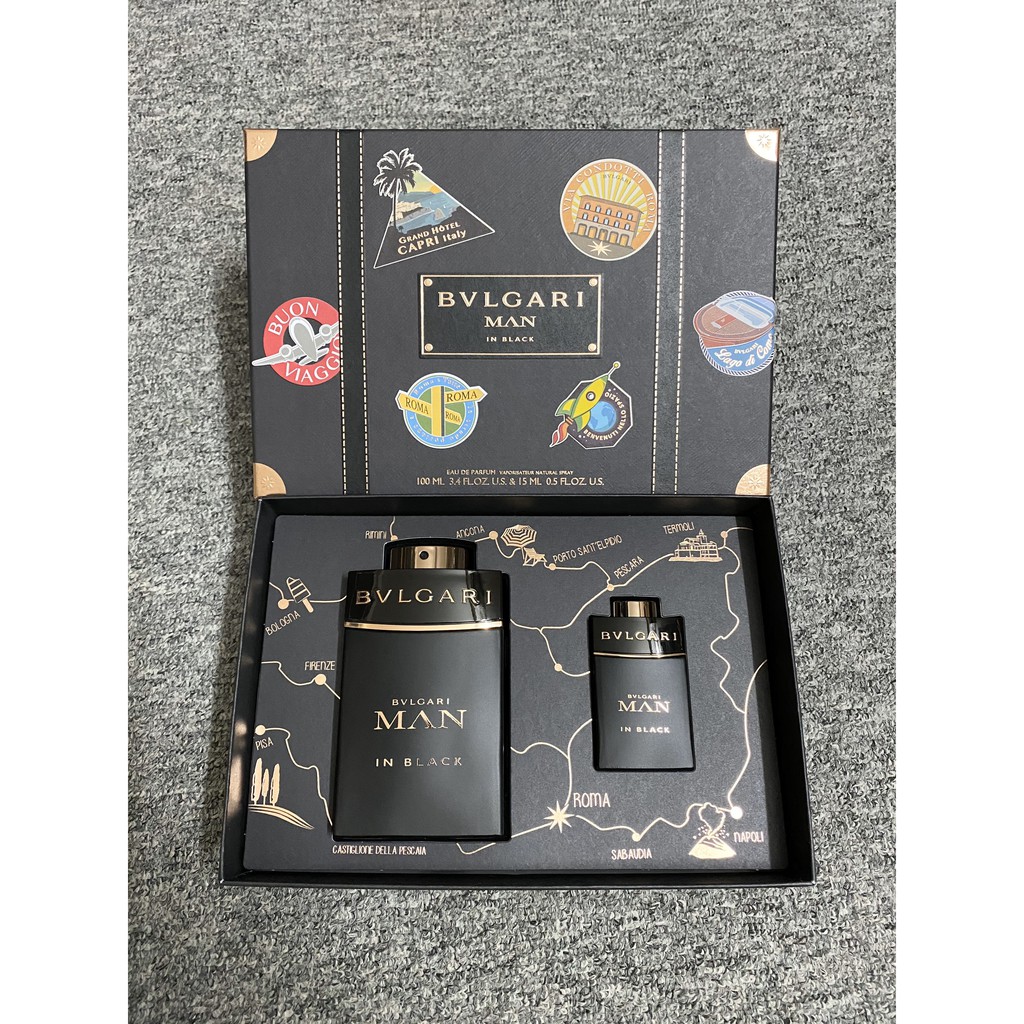 💥 Gift set nước hoa nam BVLGARI MAN In Black chính hãng
