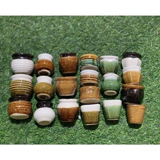 Combo 10 chậu sứ mini trồng sen vỉ, làm handmade