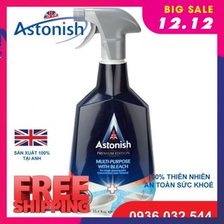 [ ASTONISH PRIMIUM]Chai Vệ Sinh Đồ Inox Nhà Tắm Sáng Bóng 🎁FREESHIP🎁  Astonish Hương Chanh C6940 (750ml)