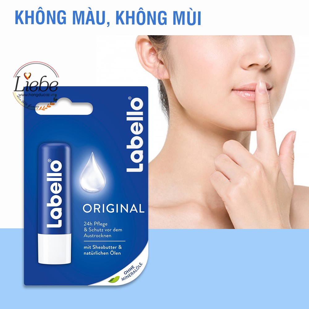 Son dưỡng môi Labello Đức hết khô môi, nứt nẻ cho da nhạy cảm, hàng chính hãng