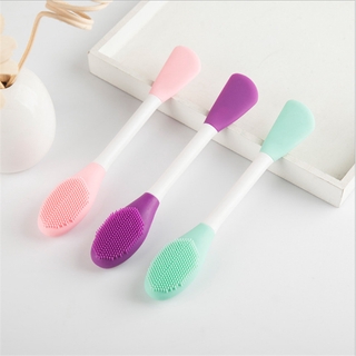 🌱 Cọ Silicone Hai Đầu Massage Mặt Tiện Lợi
