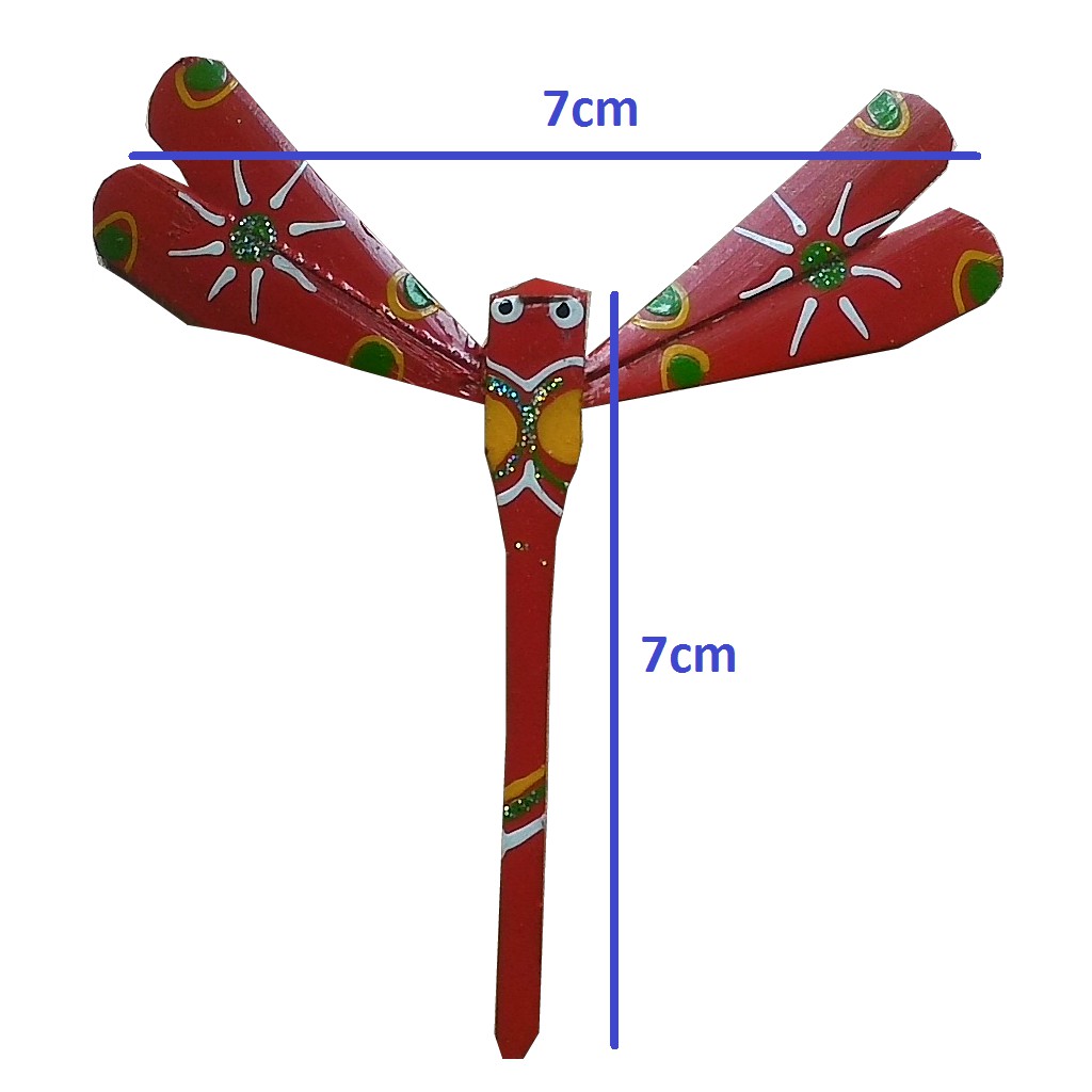 Chuồn chuồn tre thăng bằng loại có màu size nhỏ 7cm