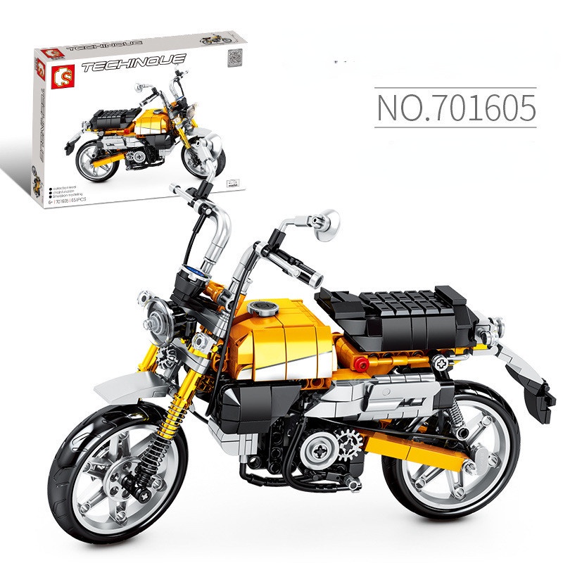 Đồ chơi Lắp ráp mô hình Technic sembo block 701605 Honda Monkey 125