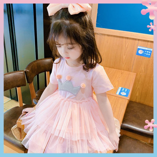 ✨✨Đầm Lưới Xếp Tầng Phong Cách Công Chúa Thời Trang Mùa Hè Hàn Quốc Hàng Mới 2022 Dành Cho Bé Gái