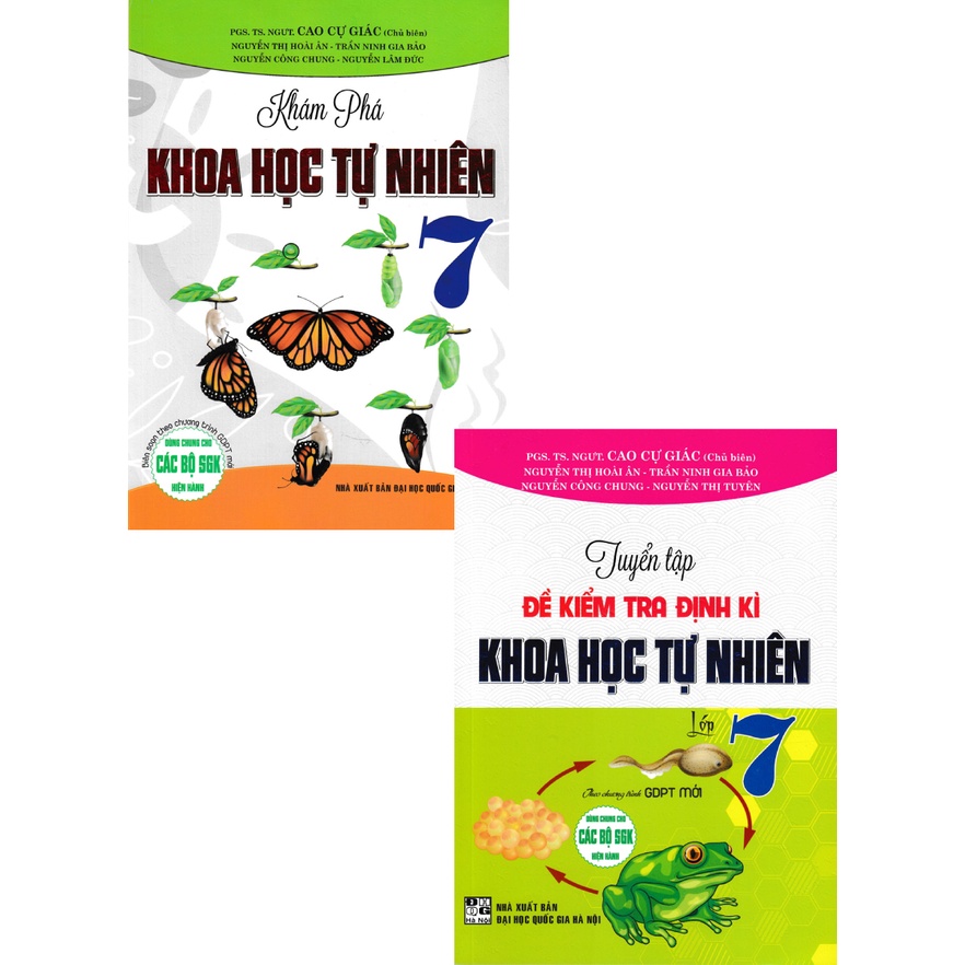 SÁCH - combo khám phá khoa học tự nhiên 7 + tuyển tập đề kiểm tra định kì khoa học tự nhiên lớp 7