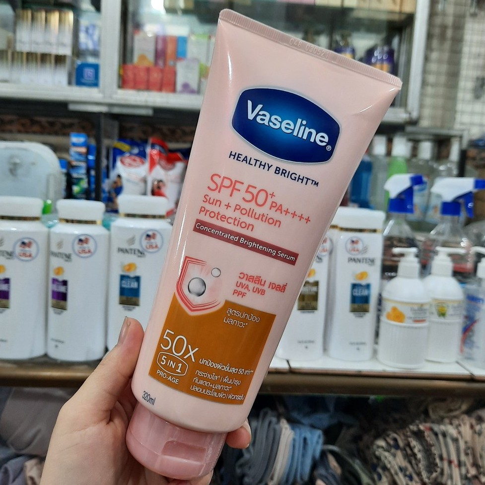 Dưỡng thể Vaseline healthy White SPF 50 5in1 320ml