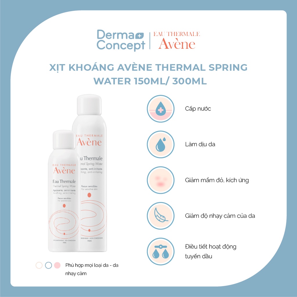 Xịt khoáng Avene Thermal Spring Water 150ml/ 300ml [NHẬP KHẨU CHÍNH HÃNG 100%]