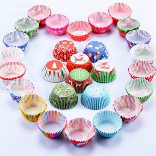 Giấy lót cupcake đủ kích cỡ 100 cái