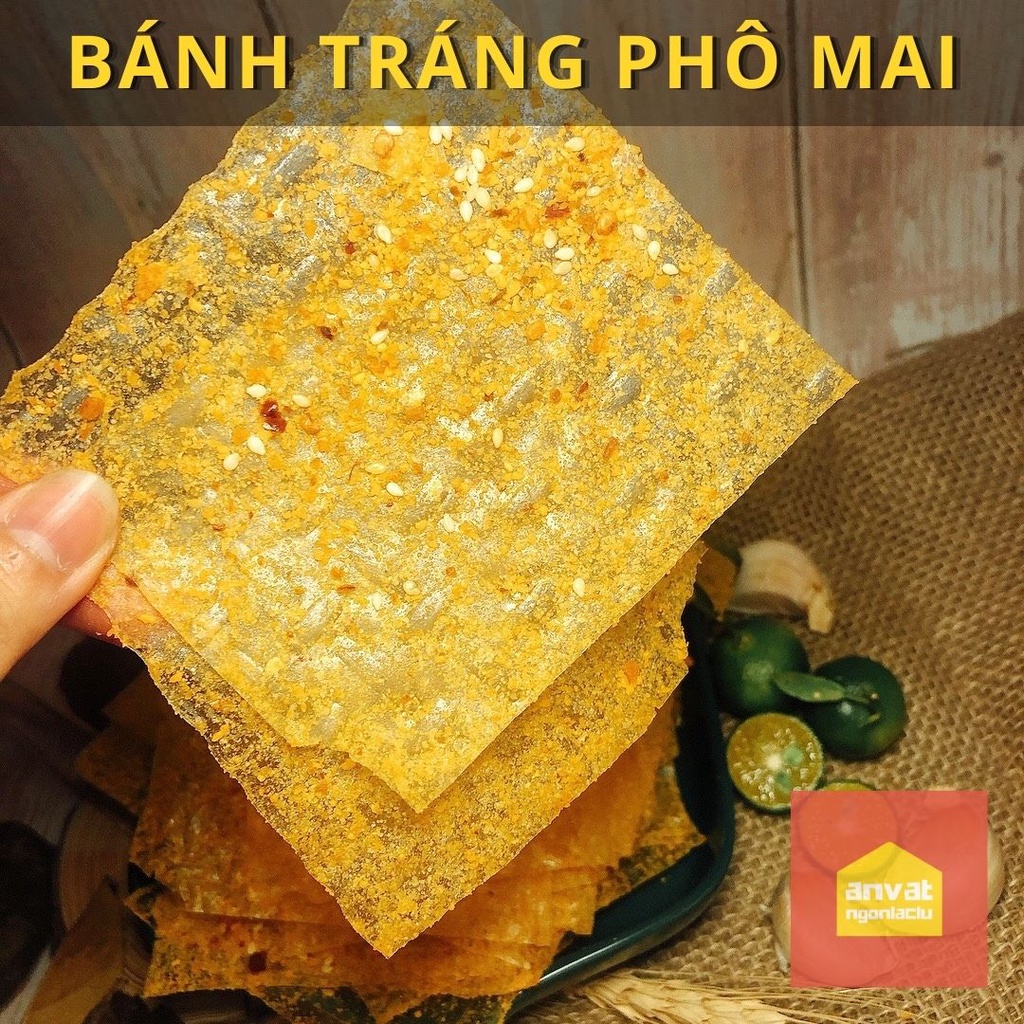 10 bịch bánh tráng phô mai mặn ngọt béo không cay, ăn chay được (zip 50g) - Đặc sản bánh tráng Tây Ninh