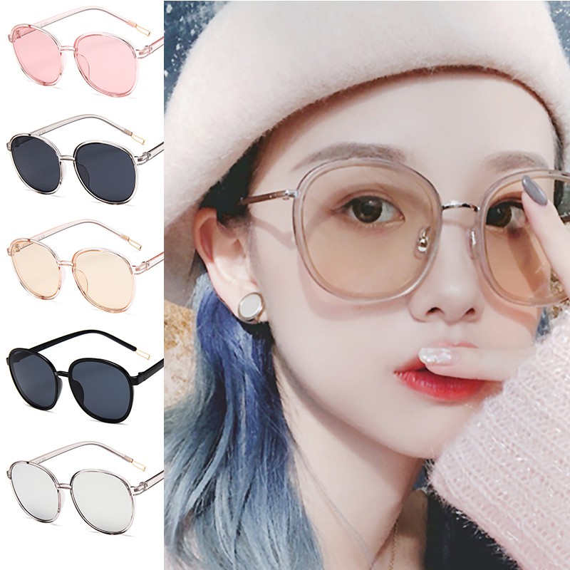 Kính Mát Bản Tròn Độc Đáo Nhiều Màu Thời Trang Cho Nữ