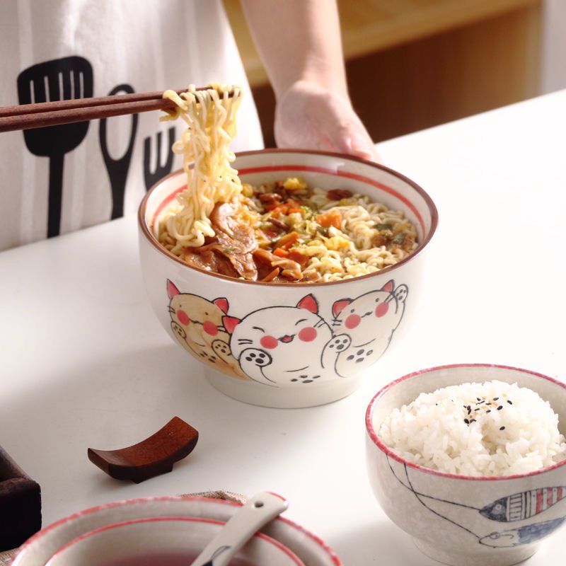 BỘ BÁT ĐĨA CÁ CHÉP NHẬT - Bộ đĩa bát tô lòng sâu - Gốm sứ Nhật Bản cao cấp