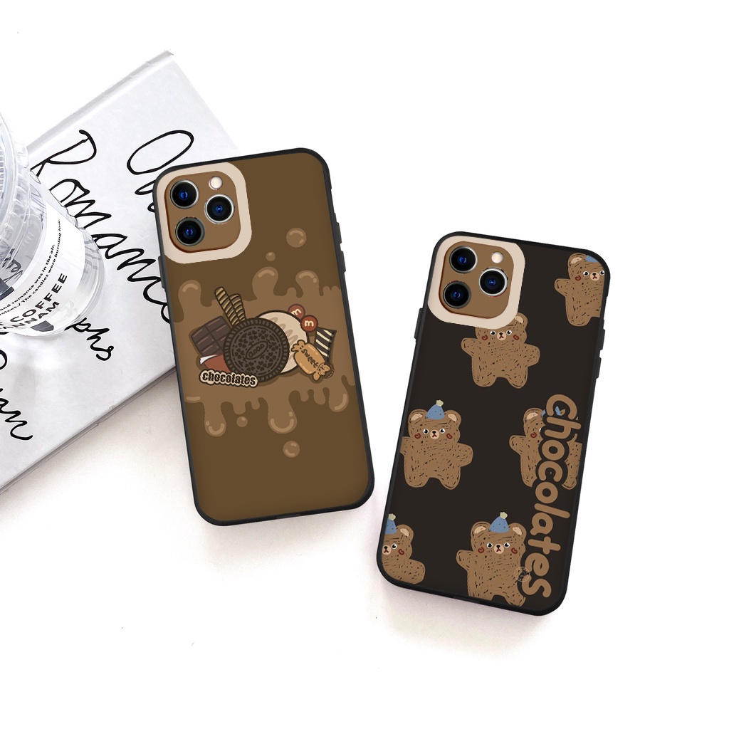 Ốp điện thoại iphone hình gấu Chocolate cho IPHONE 6/6PLUS/6S/6SPLUS/7/7PLUS/8/8PLUS/X/XS/XR/XSMAX/11/12/13/PRO/MAX/PLUS