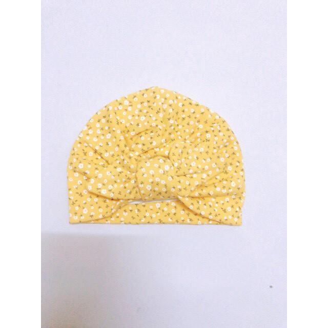 Mũ turban cho bé gái xinh xắn, đáng yêu 100% cotton (ss - 1 tuổi)