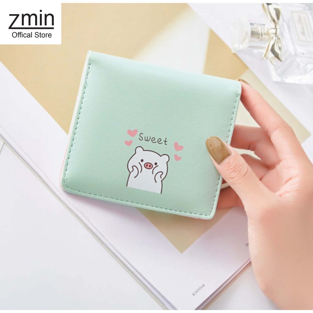 Ví nữ mini cầm tay Zmin, chất liệu cao cấp có thể bỏ túi - V005
