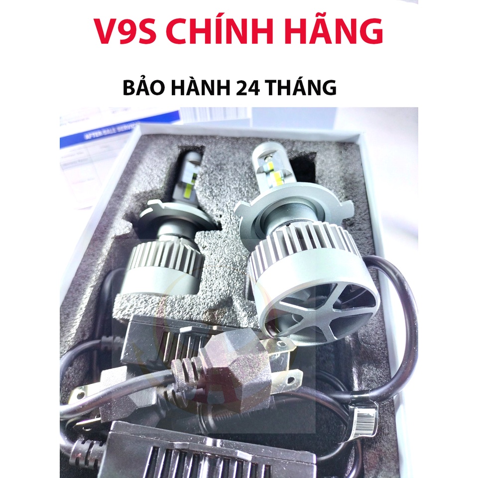 Đèn led chân H4 chính hãng Kenzo V9S, 45W, siêu sáng, bảo hành 24 tháng