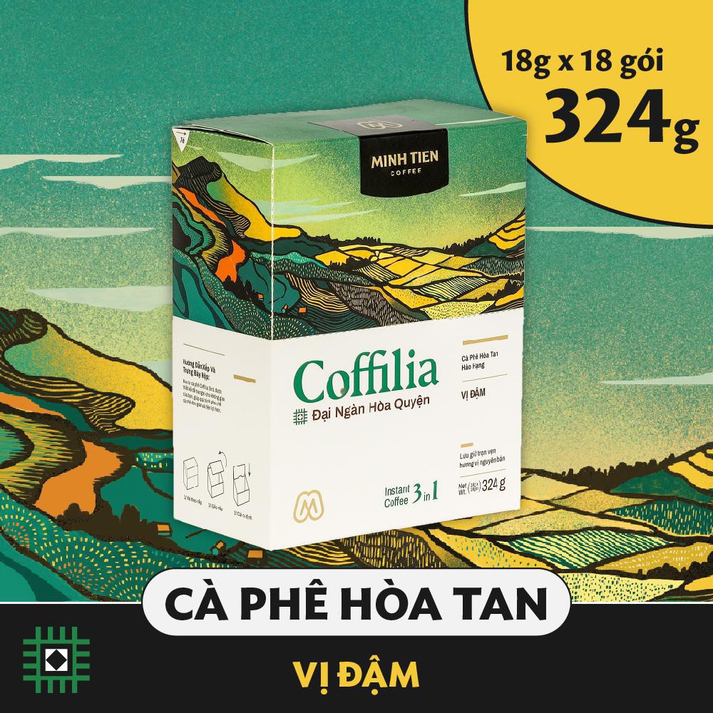 [MUA 1 TẶNG 1]Cà phê hòa tan nguyên chất Coffilia 3in1 sạch nguyên bản - Cafe Vị Đậm (hộp 18 gói) | BigBuy360 - bigbuy360.vn