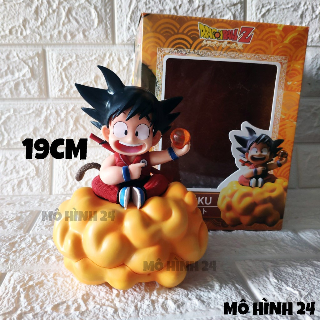 [22cm-500g] Mô hình goku cưỡi cân đẩu vân kid songoku FIGURE DRAGONBALL dragon ball cầm ngọc rồng songoku mây